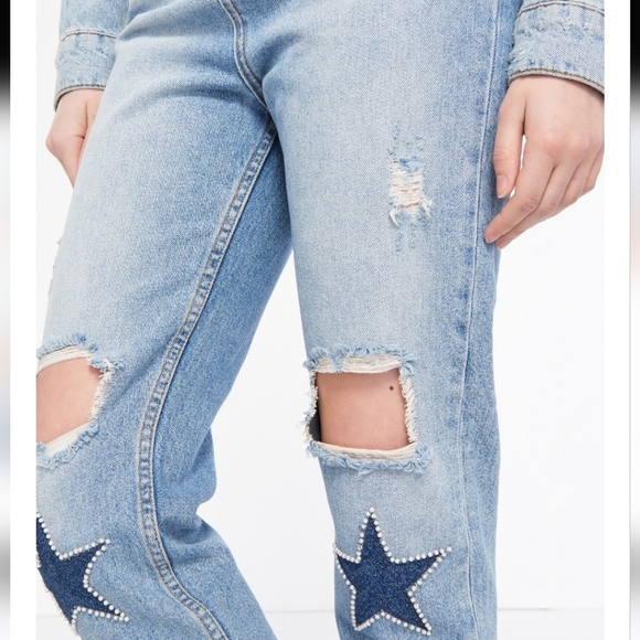 Sandro straight cut high-waisted jeans Size 34 sandro or 2 US - Picture 3 of 13